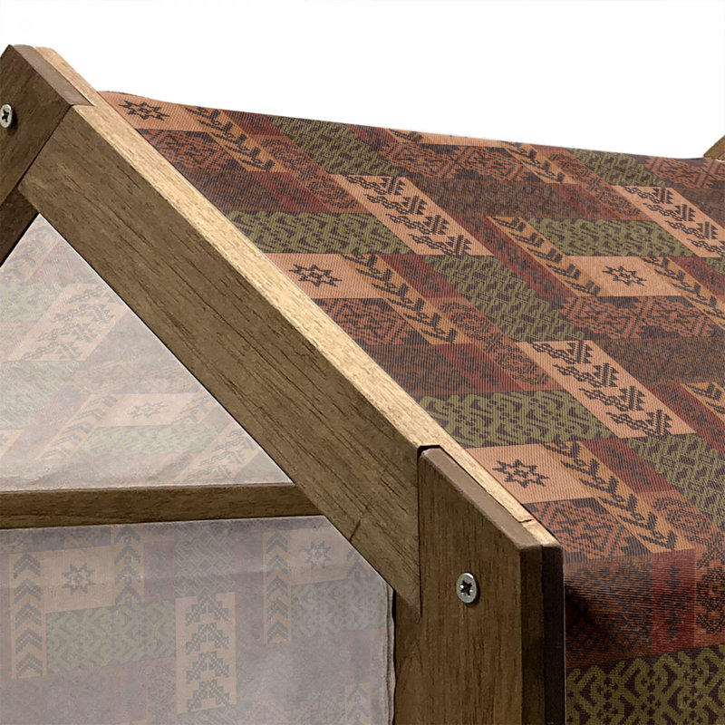 Niche pour chien en bois, H 32,28 po x l 39,37 po x P 28,35 po