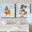 Groovy Chick And Sky - ensemble de 2 peintures-2124406523-2124406503