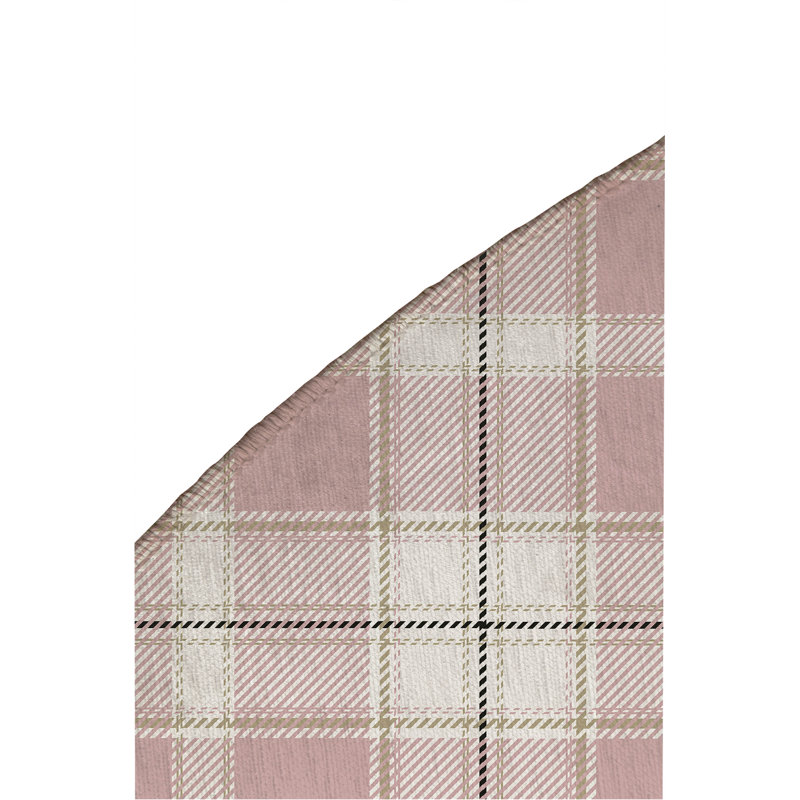 Tapis d'extérieur antidérapant Billy Tartan, Rond 5 pi