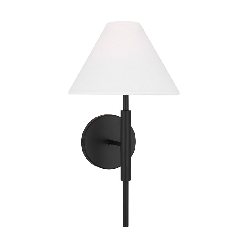 Porteau 1-Light Medium Sconce, Midnight Black