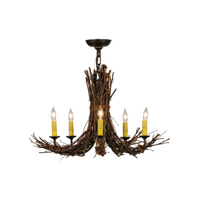 Rustic Lodge 5 - Light Chandelier