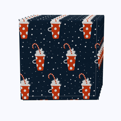 Cotton Abstract Square Napkin