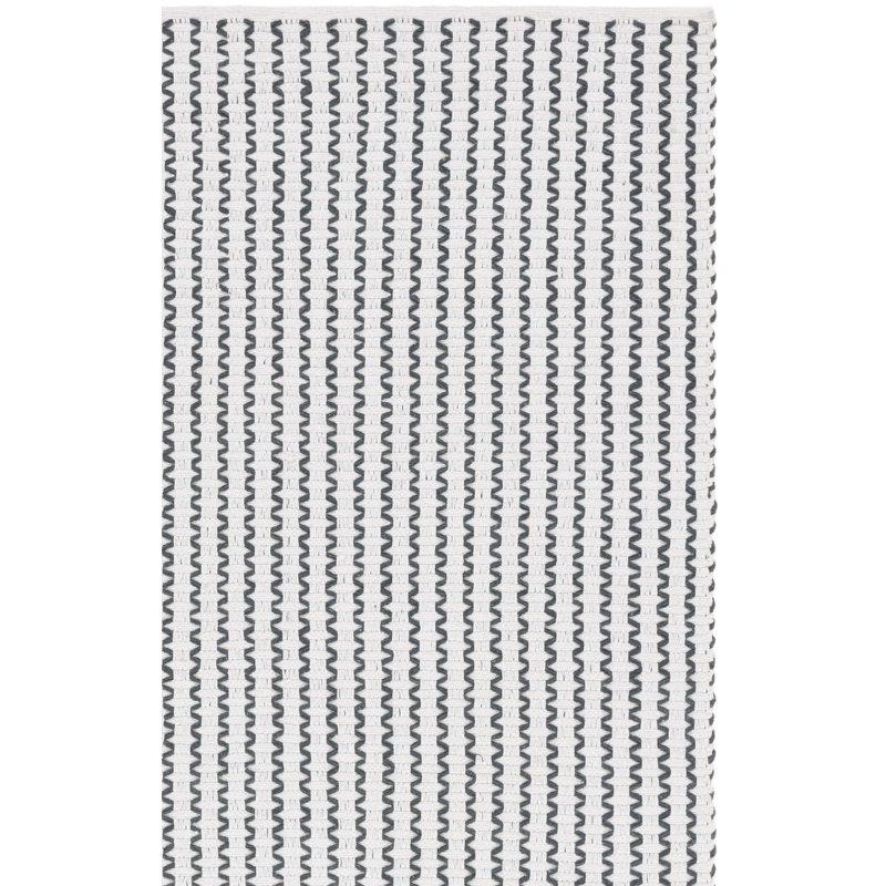 Nancy Chevron Hand Woven Cotton Area Rug, Rectangle 8' x 10'