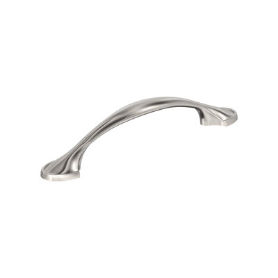 Poignée d'armoire de centre à centre en nickel satiné de 3-3 / 4 po (96 mm) Fairfield - paquet de 10