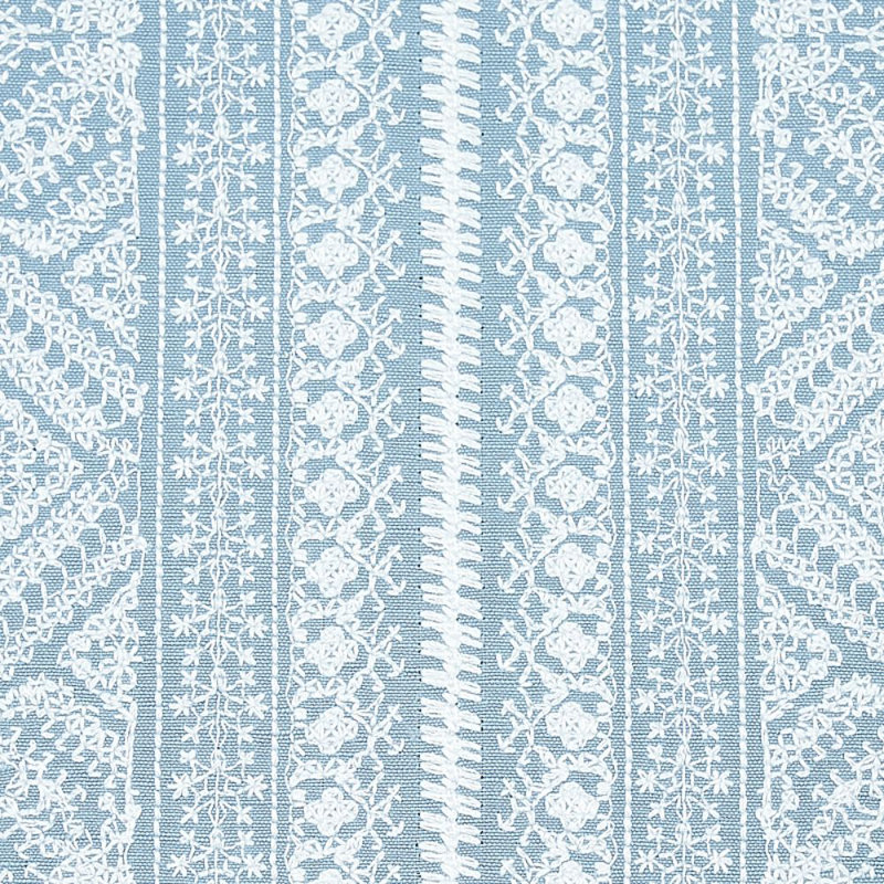 Toledo Embroidery Fabric, Chambray