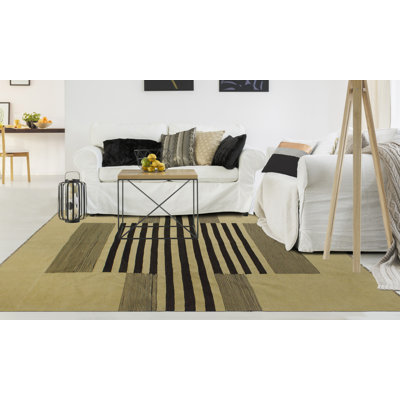 Jamariona One-of-a-Kind 6'5" X 9'9" Wool Area Rug in Rust