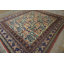 Rare Room Size Tribal Pomegranate Design Gold Background Antique East Turkestan Yarkand Khotan Rug