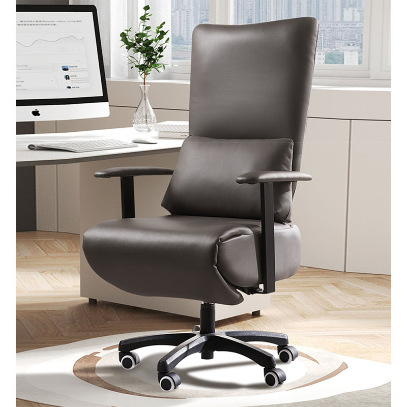 Minimalist Style Leather Multi-Function Office Chair