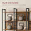 187cm H x 128cm W Metal Bookcase
