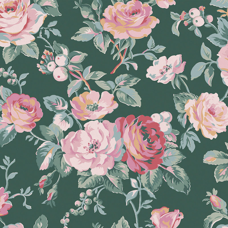 Cath Kidston Garden Rose Green, Green