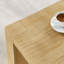 Table basse rectangulaire moderne en bois aggloméré à 2 niveaux de 48 pouces pour salon, bureau, couleur naturelle