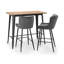 Oesch Upholstered Counter Stool with Metal Frame-1722734572
