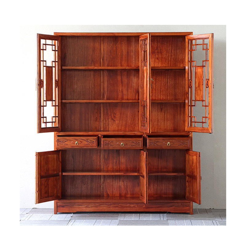 Bibliothèque standard en bois massif H 76,8 po x l 47,2 po Millicent, (3 tablettes) H 76,8 po x l 47,2 po x P 14,9 po