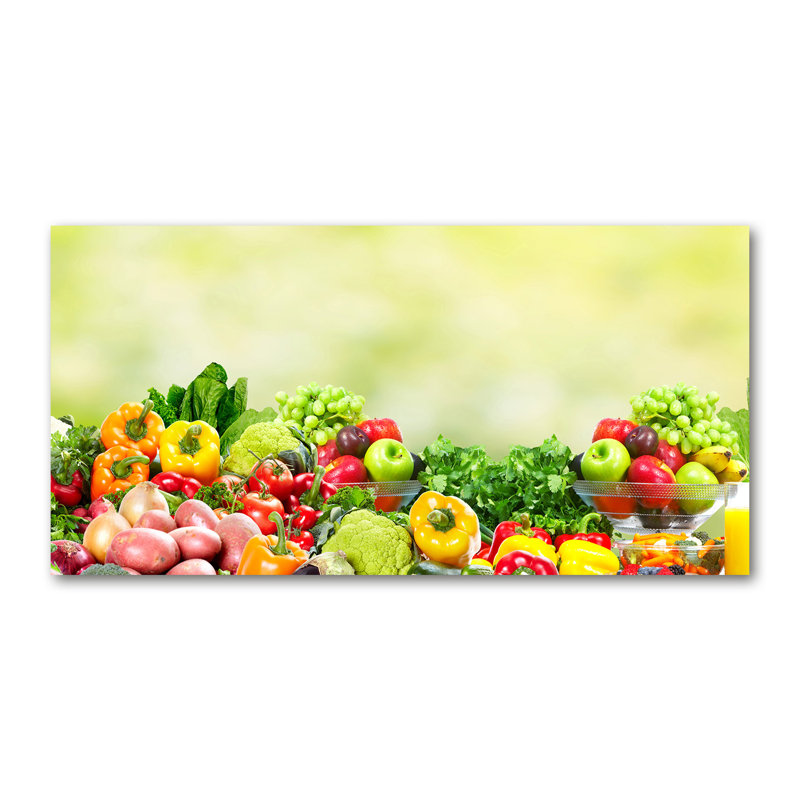 Fruits And Vegetables - No Frame Print on Canvas