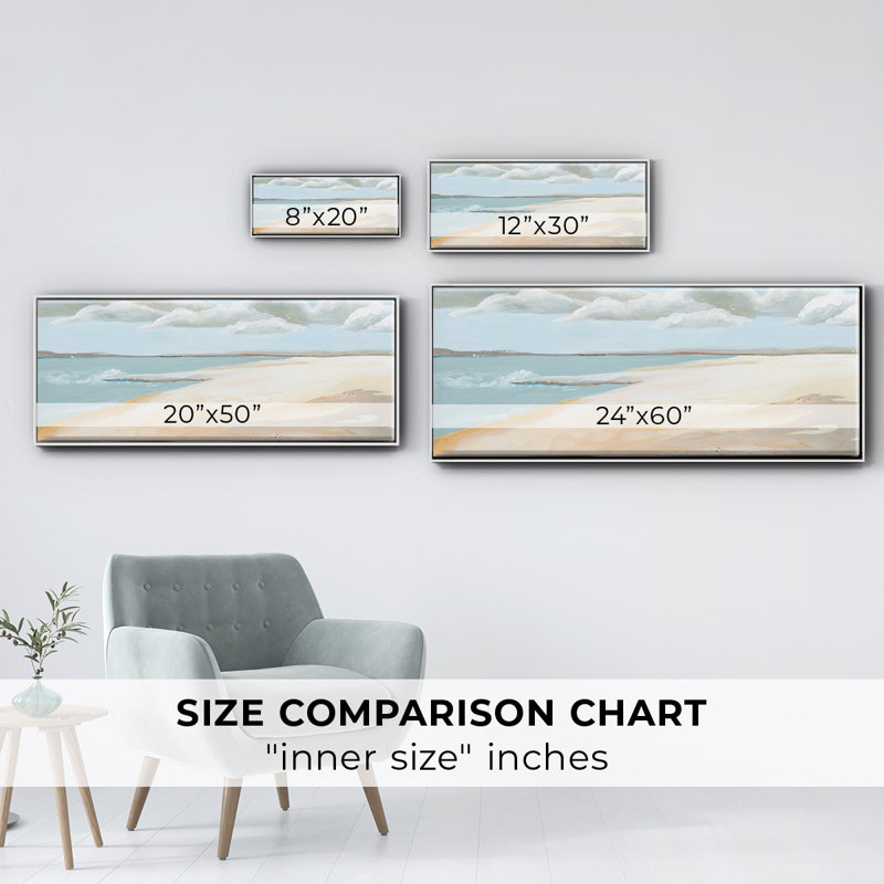 Sandy Getaway I- Framed Canvas