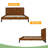 Mid-Century Modern Solid Wood Bed Frame-1394390840