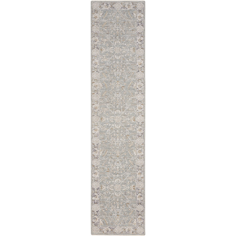 Castanon Oriental Gray Area Rug, Runner 2'3" x 10'2"