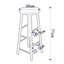 Upholstered Counter Stool with Metal Frame-757088884-757088873