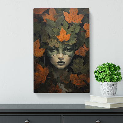 Ivy Leaf Contemporary - Wrapped Canvas