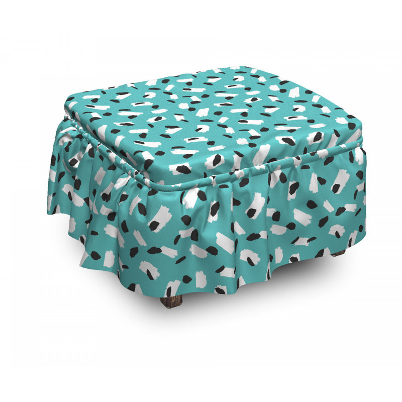 Box Cushion Ottoman Slipcover