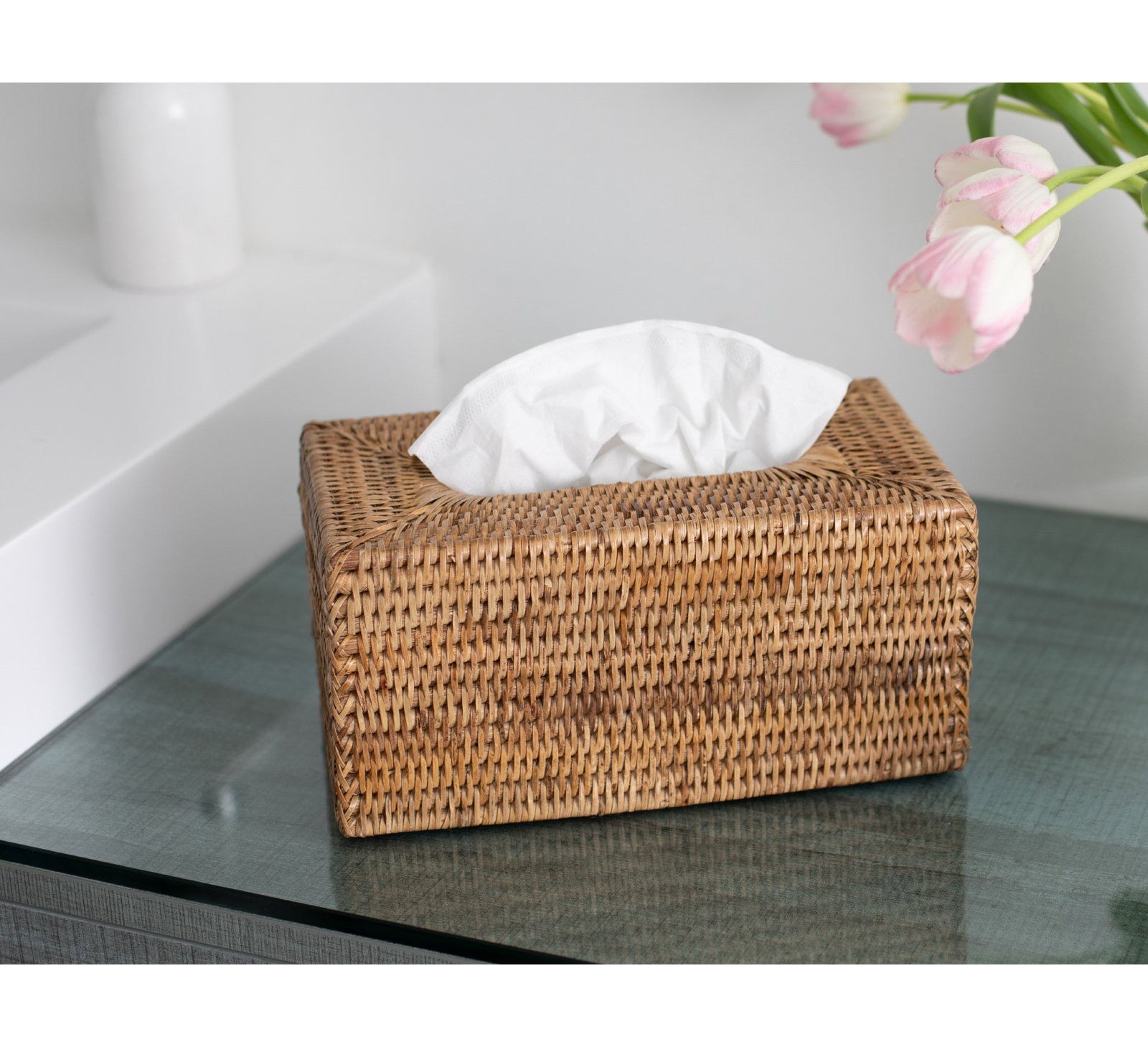 Bathroom Storage Container, Brown