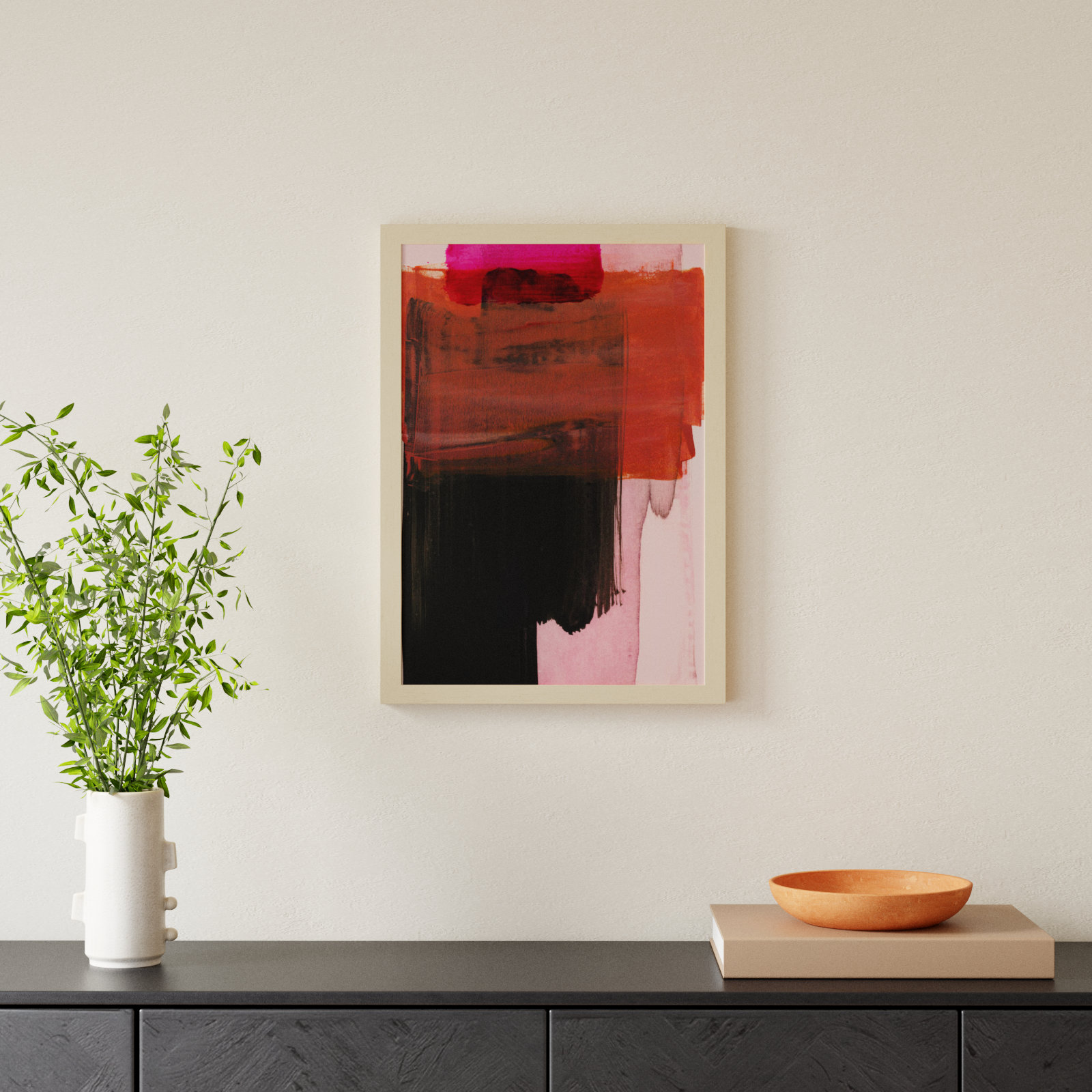 Rydell "Abstract Painting XXI" Print, 25" H x 18" W, Brown