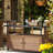 Black Rattan Bar Table With Wheels-1742625797