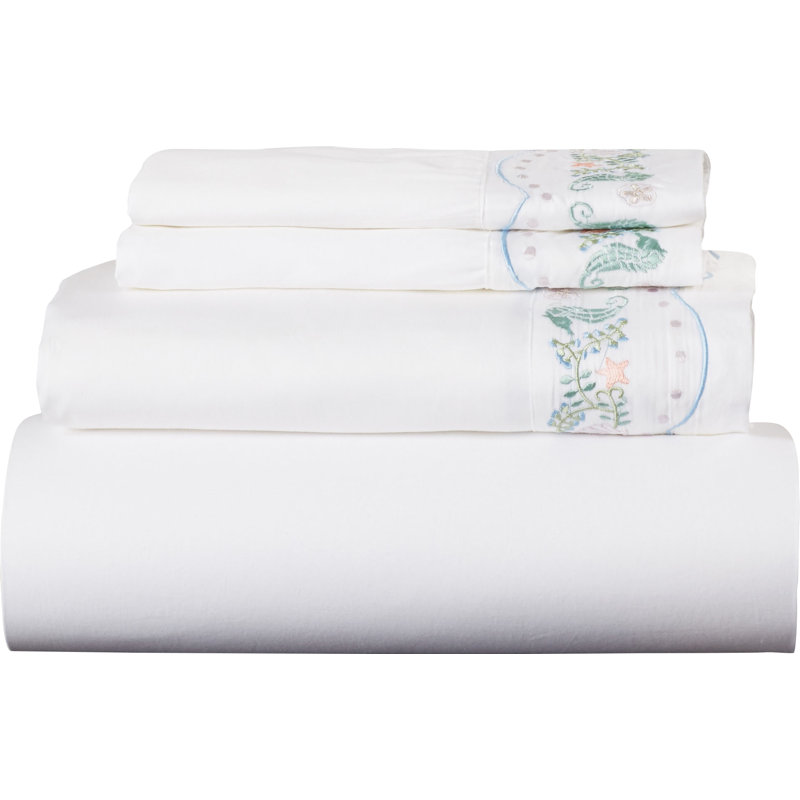  Ensemble de draps 400 fils 400 fils, Ensemble de draps pour grand lit + drap-housse + 2