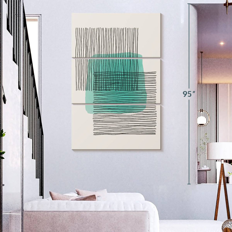 Avery Lines On Square, H 65 po x l 42 po