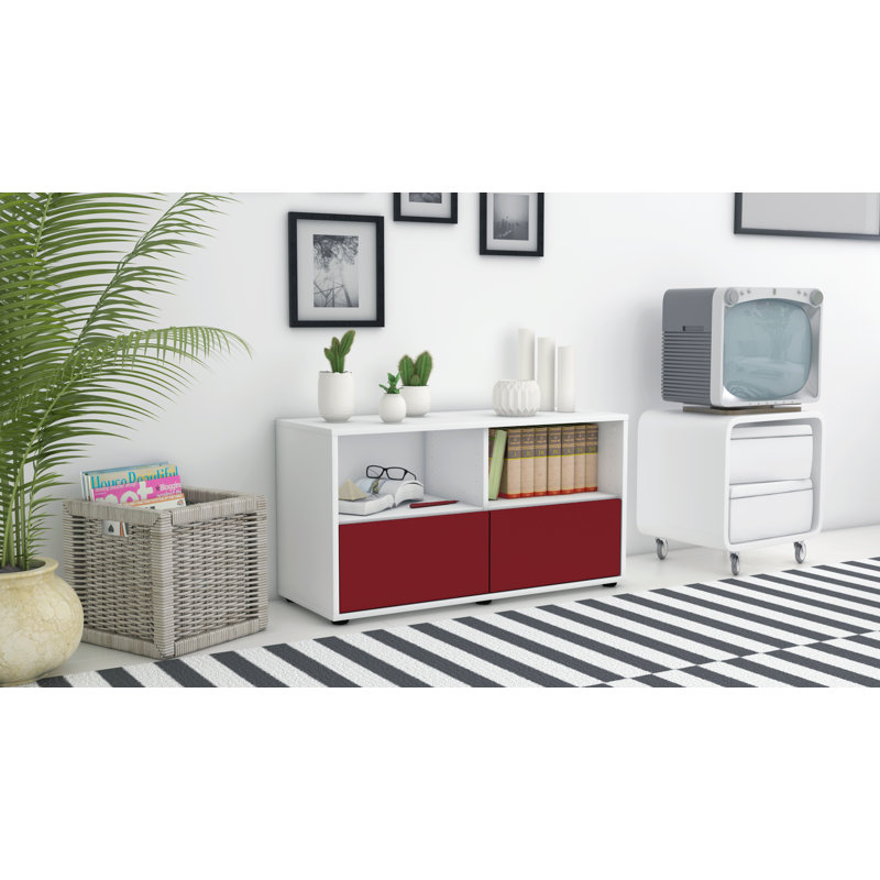 Oak Park 92cm Sideboard, White/Red