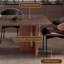 Sintered stone rectangle dining table set-108223992