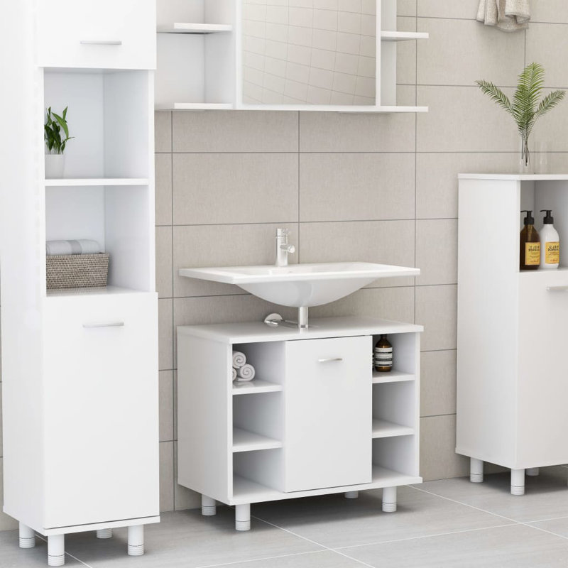 Avrom 60cm Bathroom Vanity Base Only, White