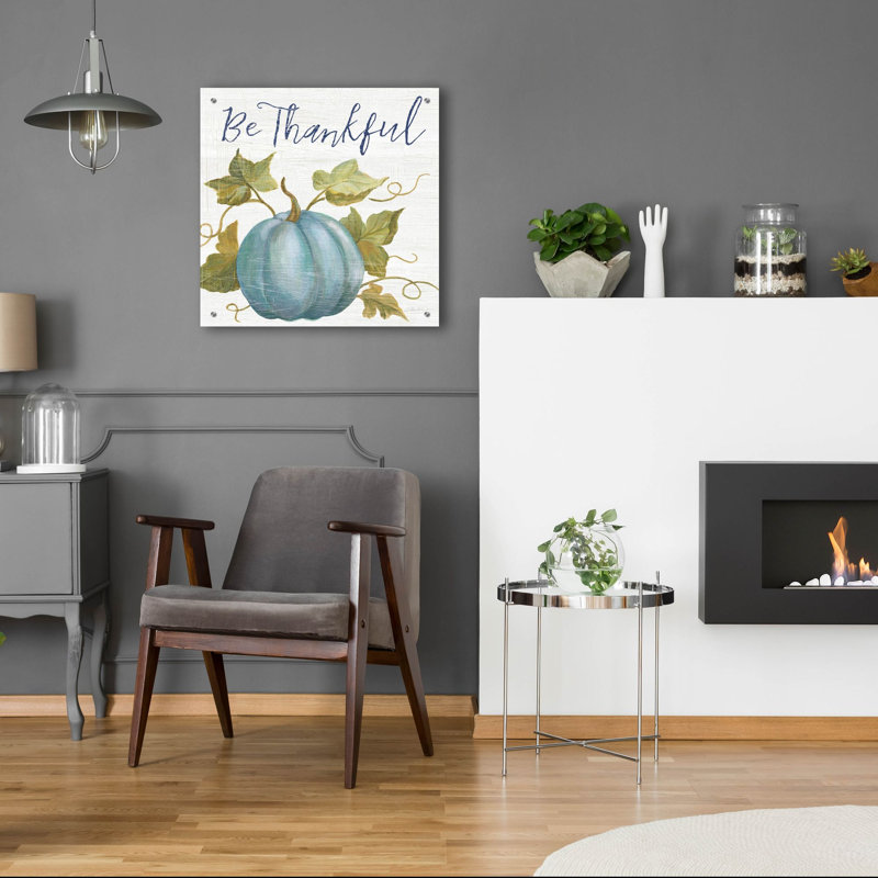  «Fall Splendor 4 Navy» par Silvia Vassileva, art mural en verre acrylique, 24 po x 24 po, H 24 po x l 24 po