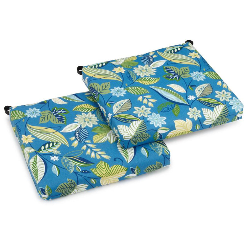 Indoor/Outdoor Adirondack Chair Cushion, Skyworks Caribbean, 3" H x 20" W x 19" D