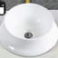 Salle de bain lavabo sur pied en céramique blanche - Facettes complexes, surface lisse de cuve de construction, qualité exceptionnelle