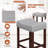 Upholstered Counter Stool with Solid Wood Frame-1151415204-1151415209
