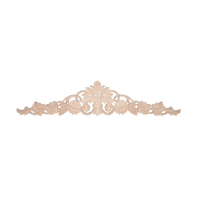 Applique en bois de vigne raisin 5-1 / 4 po x 24-3 / 8 po x 5/8 po