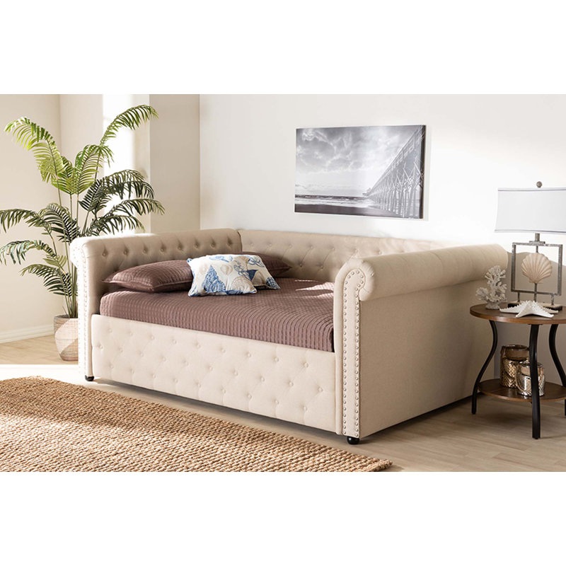 Lit de jour Michella, Beige, Double