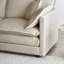 Canapé modulaire en chenille beige avec rembourrage en éponge de qualité et construction confortable en chenille, apaise votre corps