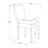 5 Piece Dining Table Set for 4 Includes a Square Kitchen Table and 4 Light Beige Linen Fabric Upholstered Parson Chairs, Linen White-967615959-1033272026-967615958