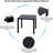 Argyri Metal 2 - Person Outdoor Dining End Table, Small Bistro Side Table