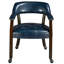 Chaises de salle à manger pivotantes et capitonnées avec roulettes et accoudoirs-97867327-105846496-130021430