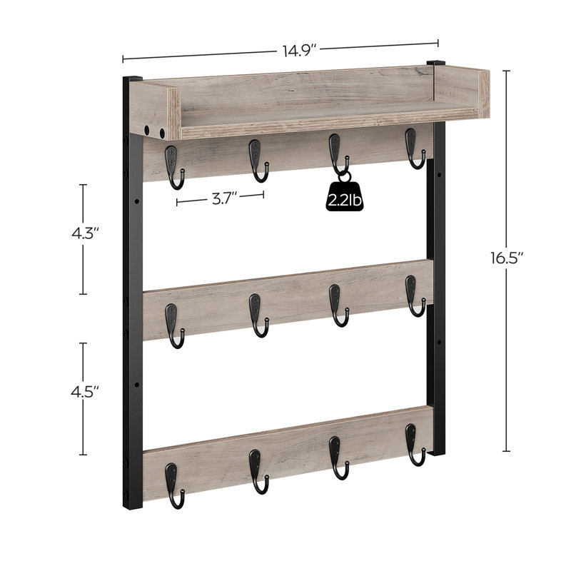 Support à tasse à café, support à 3 niveaux pour tasse à café, 12 tasses suspendues, avec tablette supérieure, pour la cuisine