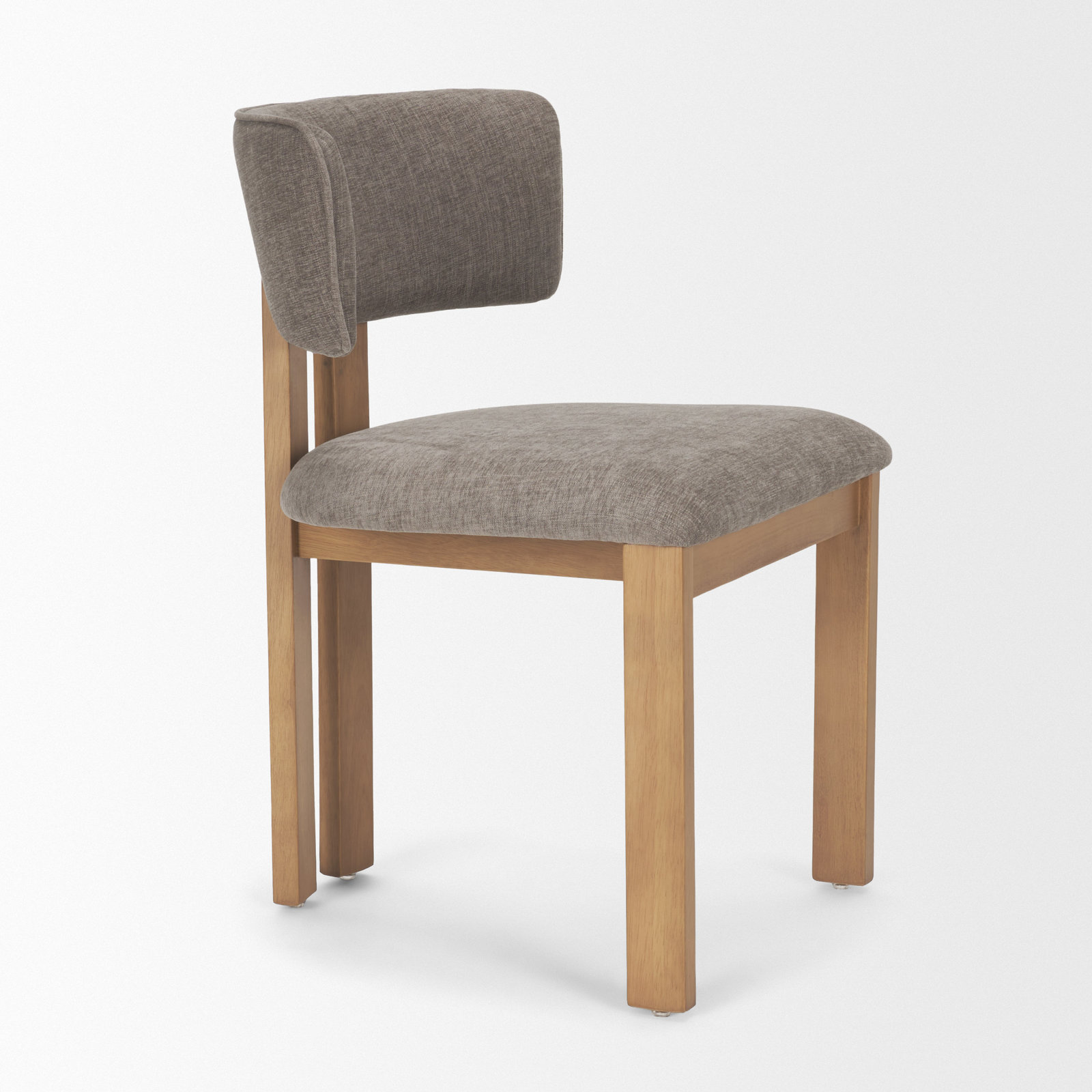 Side Chair, Gray, Light Brown
