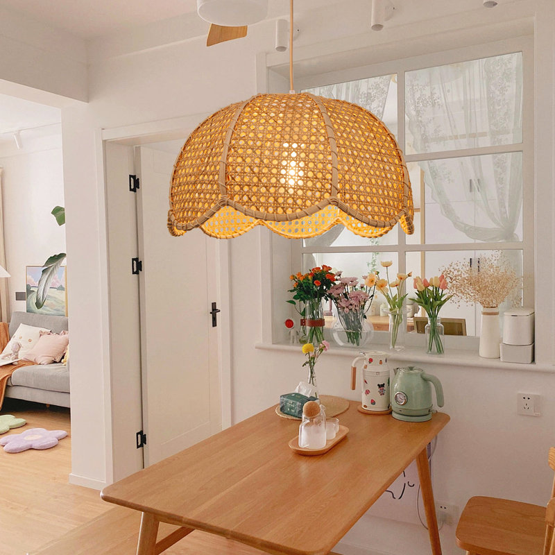 Luminaire suspendu à 1 lumière DEL avec accents Vincennes, H 12,2 po x l 23,62 po x P 23,62 po