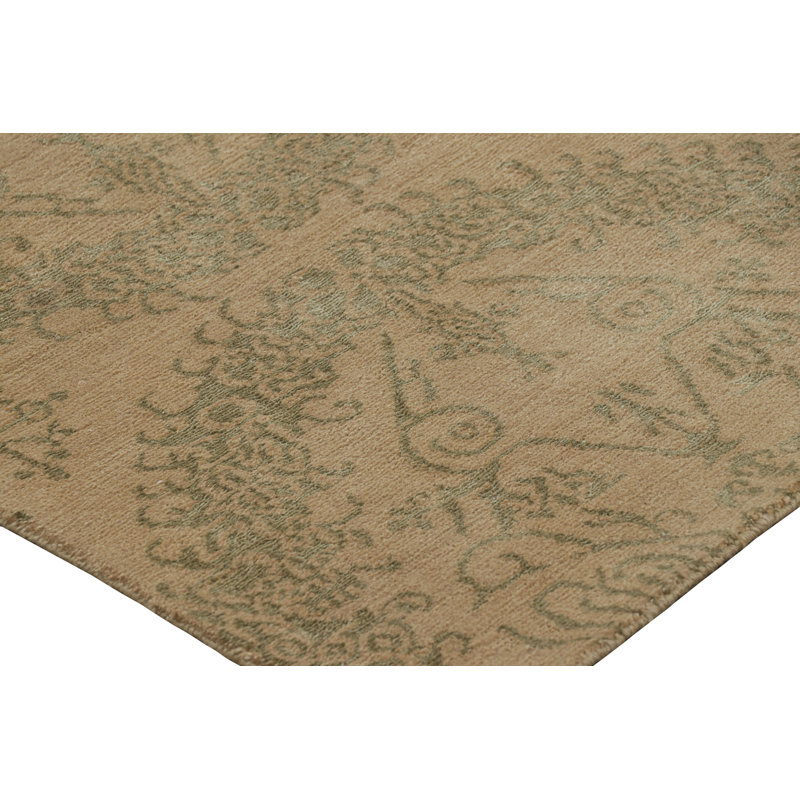 Handmade Silk and Wool Area Rug