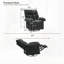 Fauteuil inclinable, pivotant, moderne et rembourré avec tissu texturé pour salon et chambre de bébé-442400749