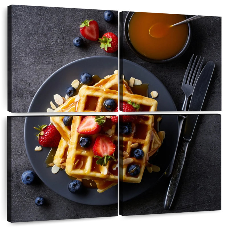 Gaufres Yarlin pour le petit déjeuner, H 32 po x l 32 po