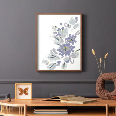Periwinkle Patch II, reproduction encadrée - bois massif