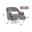 Fauteuil gris élégant